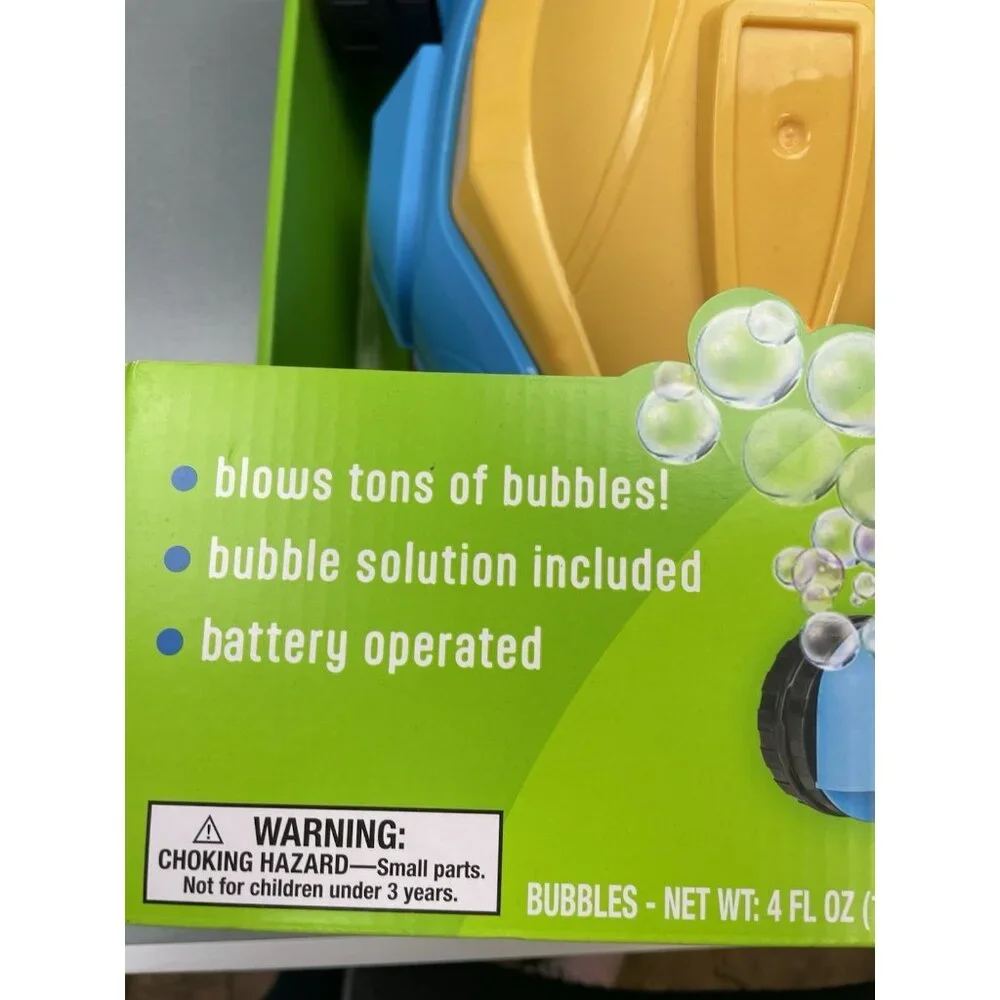 TODDLER TOY'S Bring On The Sun Bubble Lawn Mower Lights Up! AGES 3+